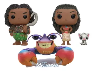 Funko Pop Disney * Moana W/ Pua & Maui & Tamatoa