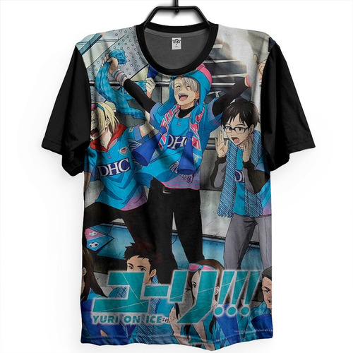 Camiseta Full Yuri!!! On Ice Summer Anime Geek Otaku Camisa