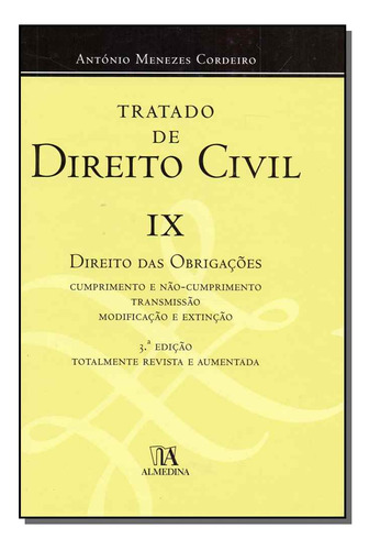 Libro Tratado De Direito Civil Vol Ix 03ed 19 De Cordeiro An