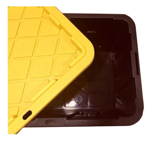 Caja Organizadora Resistente, Mxoxx-002, 2 Pzas, 45 Lt, 51x3 Color Negro/Amarillo BoxIt