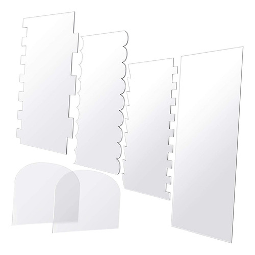6x Más Suave De Pastel De Acrílico Transparente,