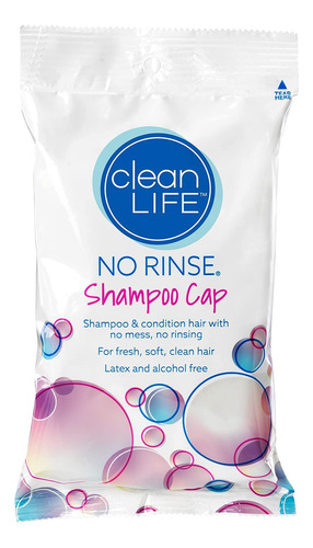 Shampoo Cap Cleanlife Products, Pacote Sem Enxágue Com 12