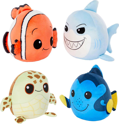 Set Peluches Disney Finding Nemo Cuutopia, 4 Personajes