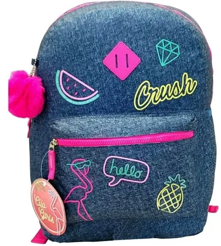 Mochila 2025 jeans flamingo