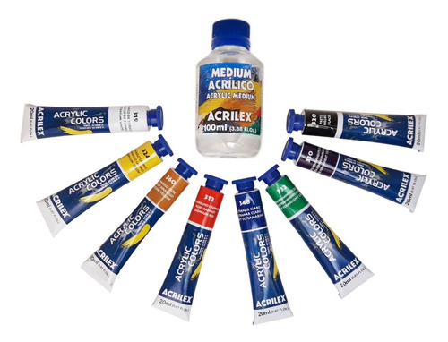 Acrílico Acrilex 20ml X 8 Unidades