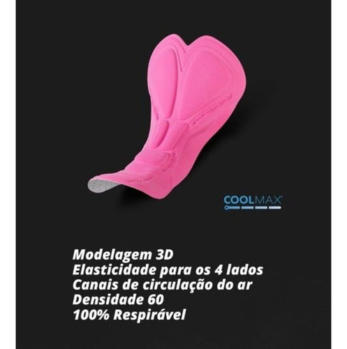 Imagem 3 de 4 de Bermuda Marcio May Feminina Light Preta Ciclismo 19 Bike