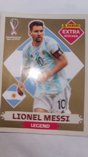 Figurita Messi Extra Oro Legend Qatar 2022