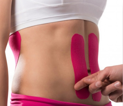 Fita Kinésio Tape Bandagem Elás. Kelogel Premium 5cmx5m 10un Cor Rosa