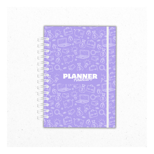 Agenda Planner Financiero Anual Sin Fechas - Morado