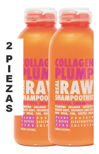 Shampoo Real Raw Collagen Plump Coco,aloe Vera 355 Ml,2