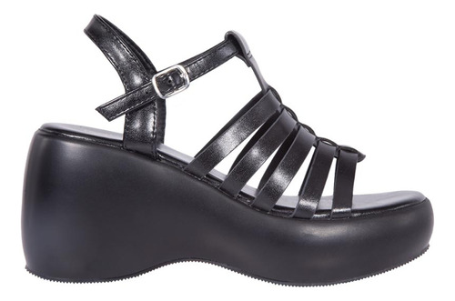 Sandalias Plataforma Mujer Negro Chunky Vi Line Mujer 4070