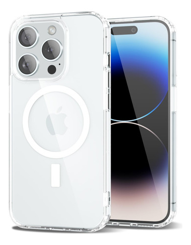 Funda Para iPhone 14 Pro Transparente Hibrido Suave Silicon