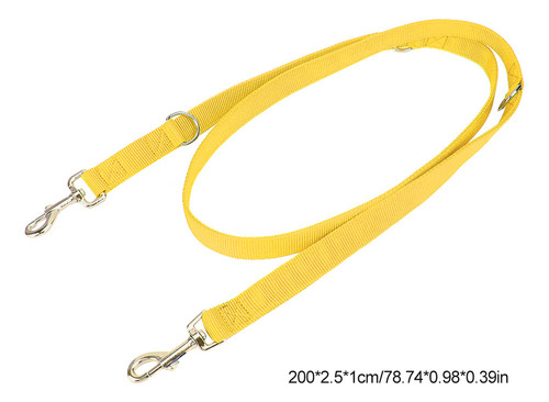 Cuerda De Tracción Para Perros, 2 M, Doble Hebilla, De Nailo