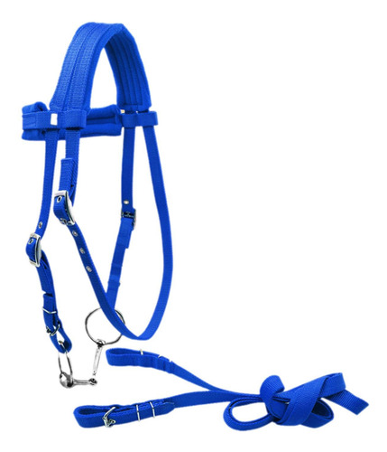 Brida De Caballo Con Rienda, Cuerda Para Montar A Azul