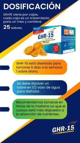 4 Ghr15 Original X 25 Sobres Más Gel Para El Dolor. Nutripha