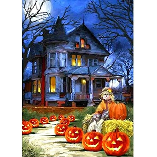 Diy Paint By Numbers Art Kits For Adults Halloween Cast...