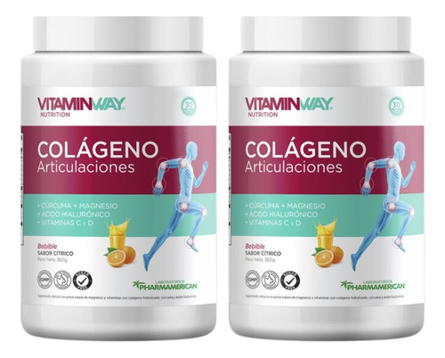 Colágeno Articulaciones X 360g Promo X2 Unidades Vitamin Way