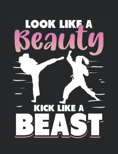 Look Like A Beauty Kick Like A Beast: Cuaderno Punteado Cart