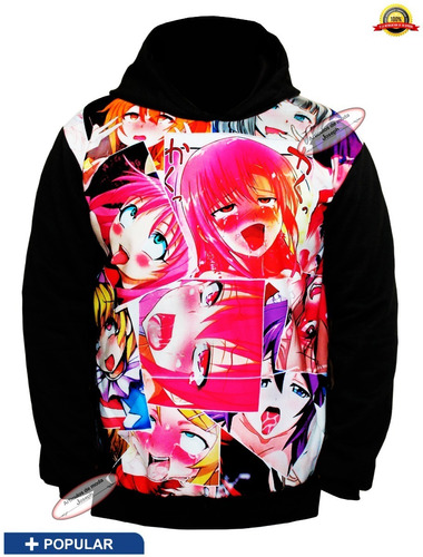 Aa Hentai Sudadera Ahegao Chamarra Ecchi Otaku Manga Figura 