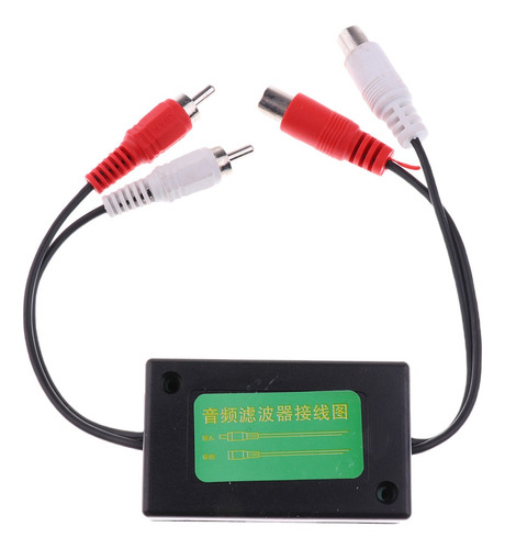 Filtro Aislador De Ruido De Audio 2 Rca A 2 Rca Accesorio