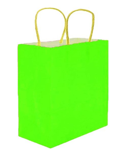 Bolsa Verde Fluor Con Manilla 32x26x12 ( 10 Unidades)