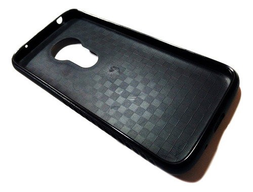 Funda Protector Armor Case Para Celular Moto G7 Play Negro Geométrico