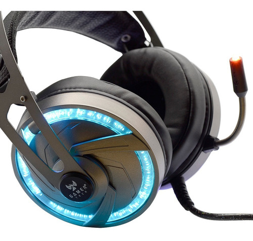 Imagen 2 de 8 de Diadema Gamer Tech Para Ps4 Y Pc Gt60d Plateado