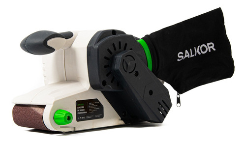 Lijadora De Banda 76 X 457 Mm Salkor Profesional Color Blanco Frecuencia 50 Hz