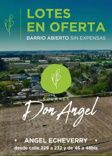 Terrenos En  Venta Con Financiamiento En Etcheverry La Plata