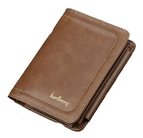 Cartera Billetera Con Monedero Monedero Caballero Hombre Color Café