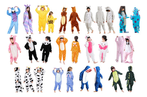 Pijama Enterito Plush Felpa Animalitos Varios Diseños Infant