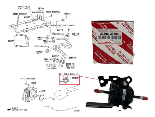 Filtro Gasolina Toyota Machito 4.0 2010 A 2015 2016