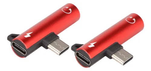 Adaptador De Audífonos Usb C 2 Piezas A 3.5 Mm 2 En 1 Carg