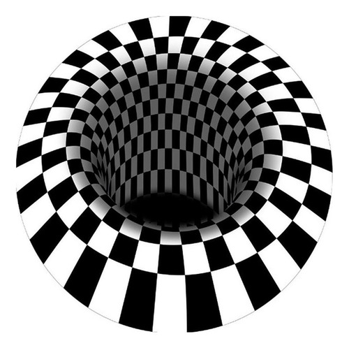 Zx 3d Remolino Impreso Áreas De Ilusión Óptica Alfombra