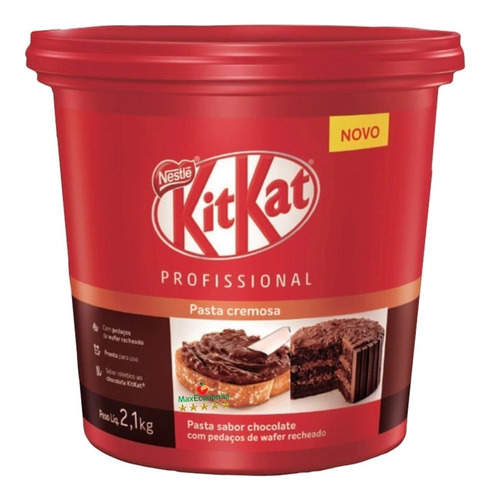 Novo Creme De Kitkat Nestlé - 2,1kg - Uma Delícia