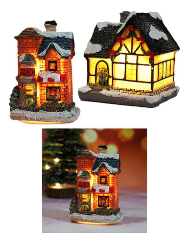 Light Up Christmas Snow House Led Village Dollhouse