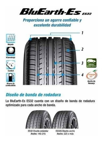 Imagen 6 de 7 de Kit X 2 Yokohama 205/60 R16 92h Bluearth Es32
