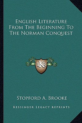 Libro English Literature From The Beginning To The Norman...