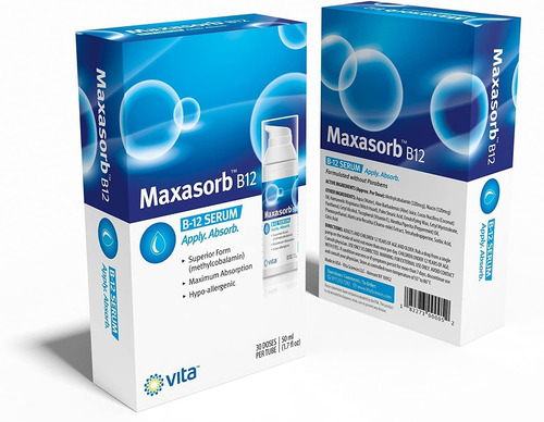 Crema Maxasorb Bioactive B12 Metilo Forma, Mayor Biodisponib
