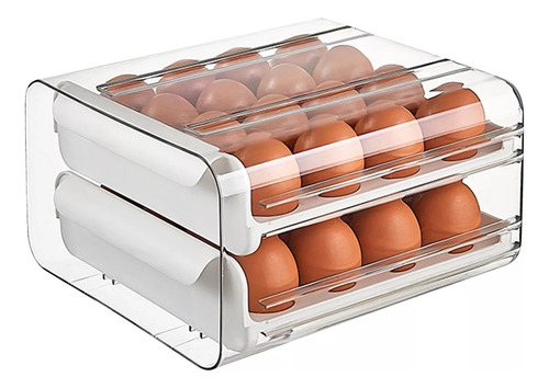Caja De Almacenamiento De Huevos Tipo Cajón, Organizador De
