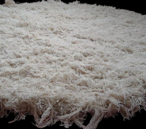 Alfombras Tejidas Handira , Circular, Artesanal 50 Cm 50 Cm Geométrico Crudo