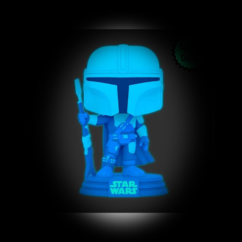 Funko Pop Mandalorian Glows Brilla Star Wars Protector Child