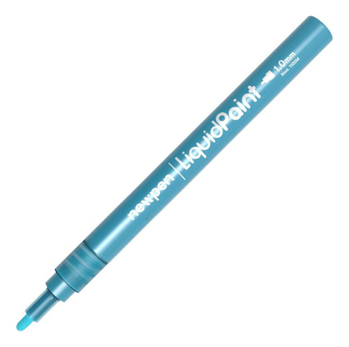 Marcador Liquidpaint Blue 1.0mm Azul Metálico - Newpen