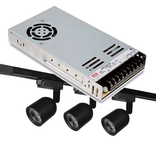 Fonte P/ Iluminação De Trilho 48v X 7,3a - Ul - Mean Well