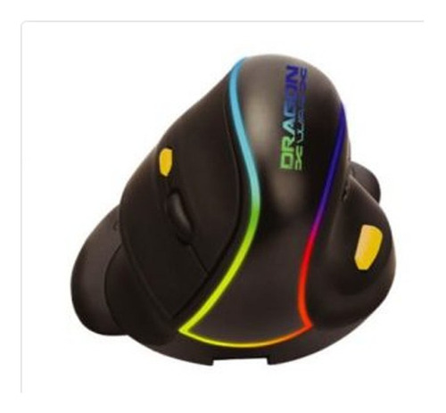 Mouse Inalámbrico Vertical Ergonómico 7 Botones 2400 Dpi Rgb