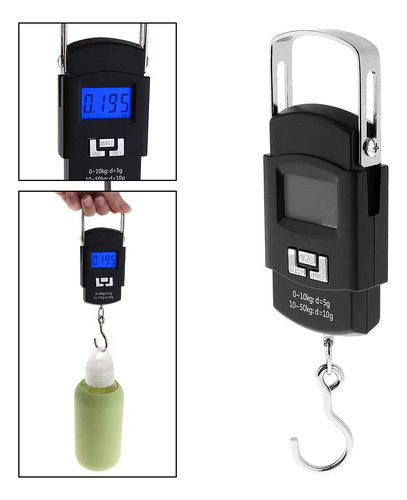 Origlam 110lb/50 Kg Digital Lcd Escala De Mano Equipaje Veli