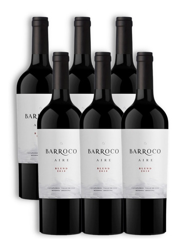 Vino Barroco Aire Red Blend X6u 750ml Valle De Uco Mendoza