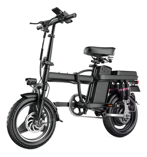 Bicicleta Elétrica Dobrável Aro 14 400W Tomate MBE-F9 Freio a Disco e Alarme