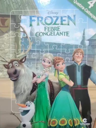 Quebra-cabeça Frozen Azul - Fazendo a Nossa Festa