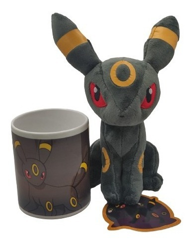 Imagen 1 de 4 de Peluche Pokemon Umbreon Mas Taza Promoción